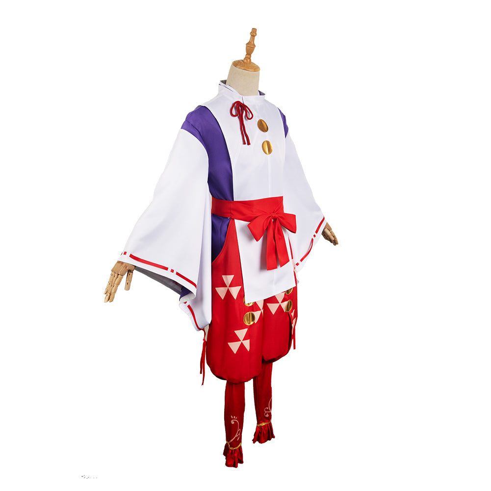 Free Shipping For_he Elusive Samurai Anime Tokiyuki Hojo Red Outfit Party Carnival Halloween Cosplay Costume