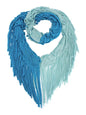 Two-Tone Infinity Fringe Scarf