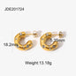 Free Shipping For18K Gold Plated Hoop Earrings