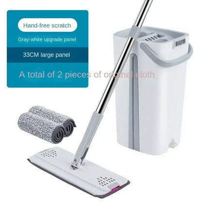 Free Shipping ForHandsfree Flat Mop Bucket Set