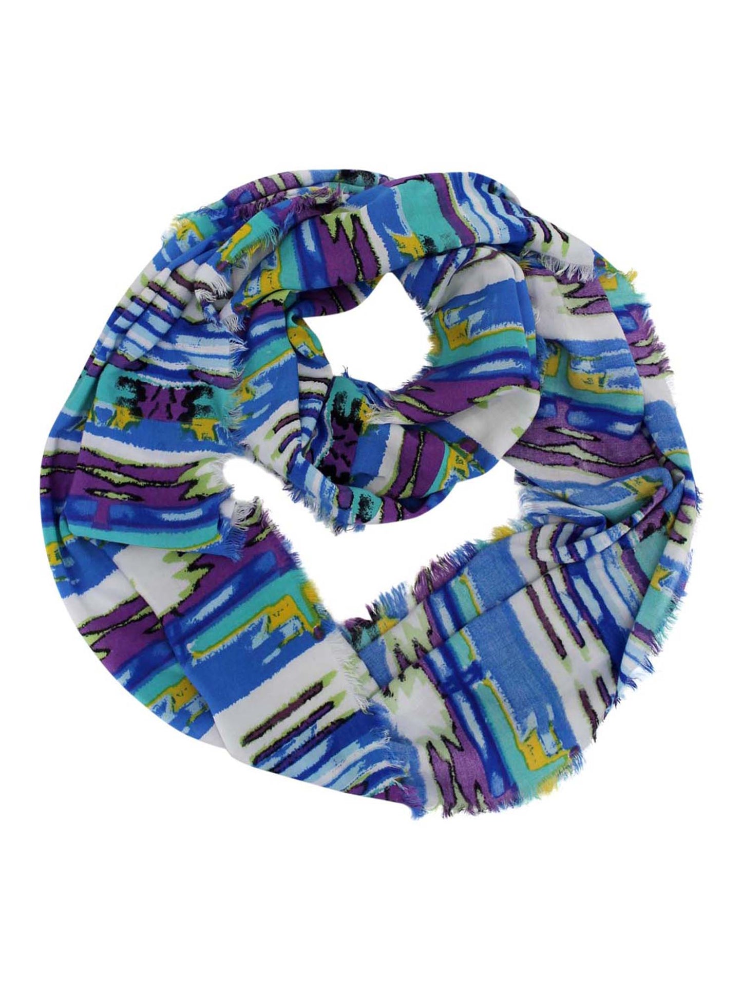 Multicolor Print Infinity Scarf