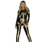 Free Shipping For Chic Gold Skeleton Bodysuit Costume for Women