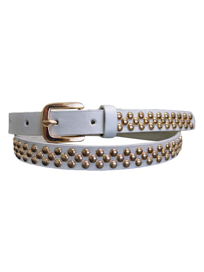 Skinny Gold Studded Belt