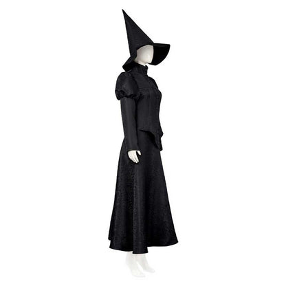 Free Shipping For_icked 2024 Movie Elphaba Thropp Women Black Dress Party Carnival Halloween Cosplay Costume