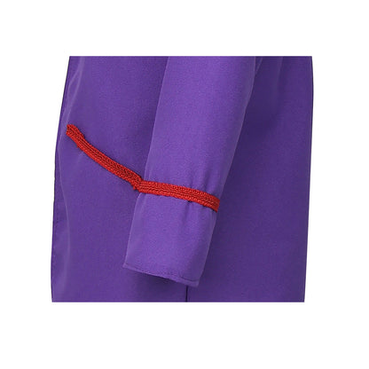 Free Shipping For_onka 2023 Movie Wonka Kids Children Purple Suit Party Carnival Halloween Cosplay Costume