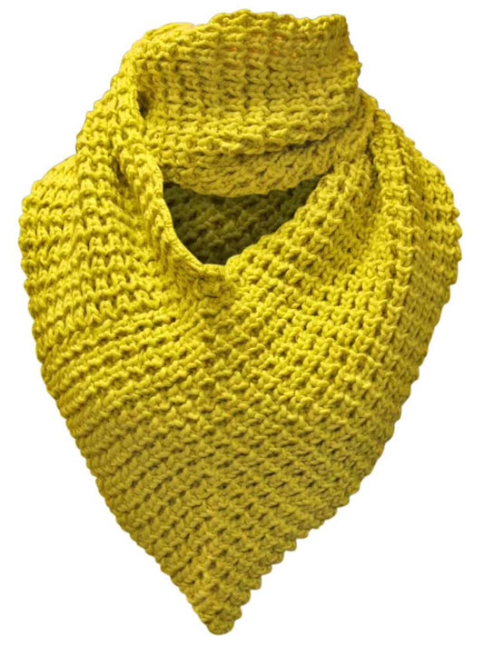 Chunky Knit Triangle Infinity Scarf